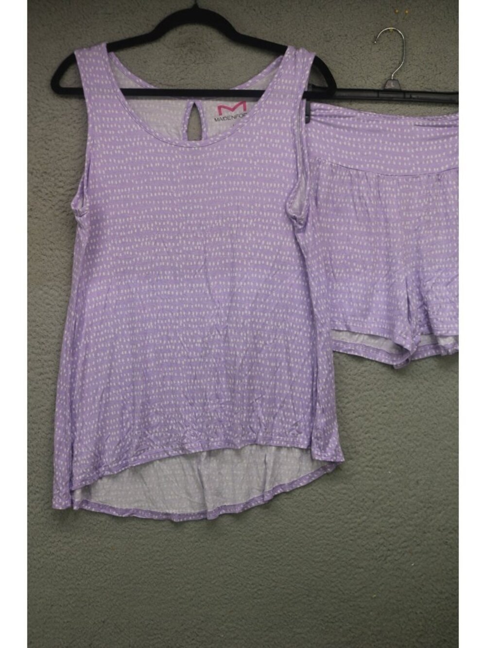 Maidenform Pajama Set-Tank Top Size Large-Shorts Size Medium-Soft-Cozy Chic
